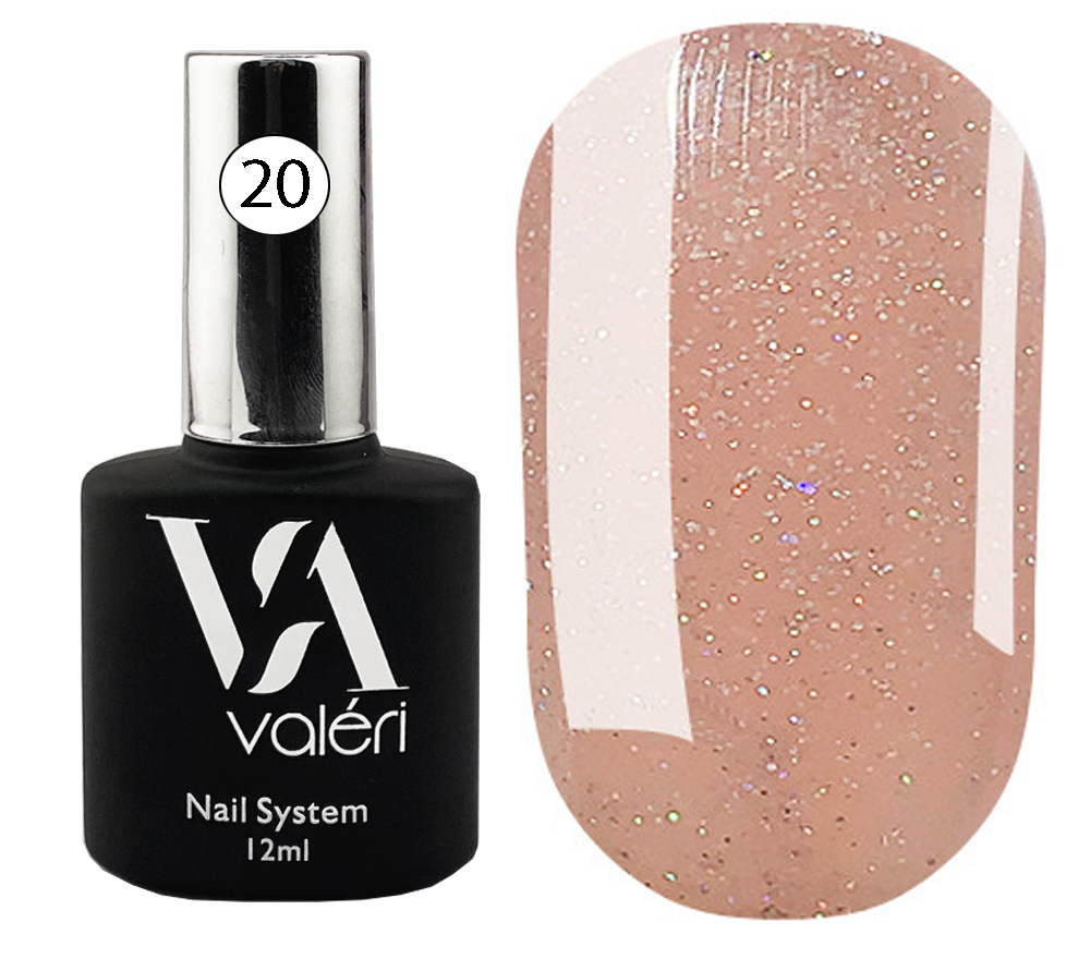 Valeri "BIAB" French Base #20 "Beige Peach Holographic Shimmer" 12 ml