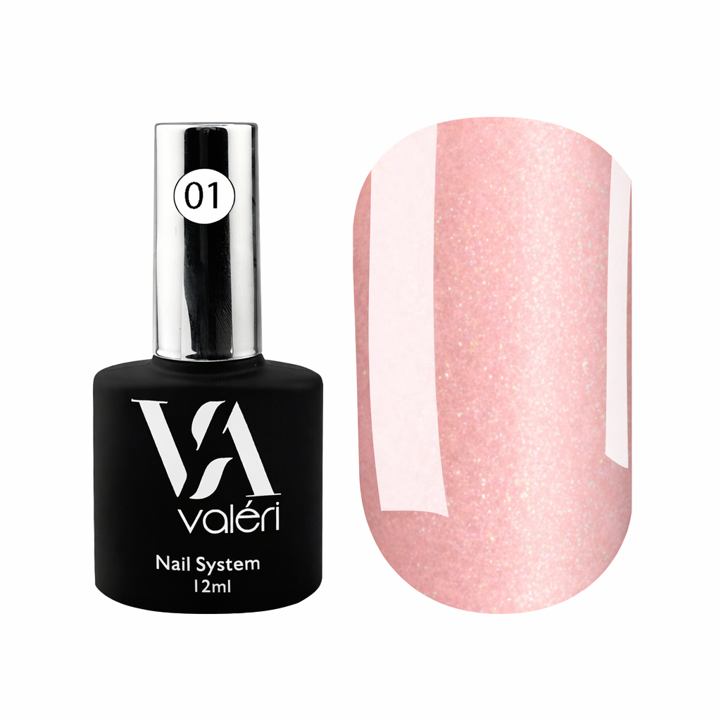 Valeri "BIAB" French Base #01 "Pink Beige Gold Shimmer" 12 ml
