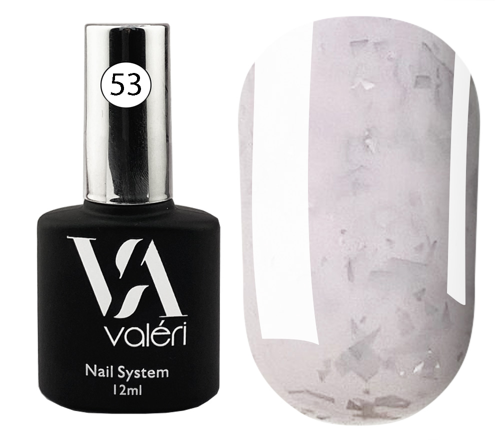 Valeri "BIAB" French Base #53 "Milky Lilac Foil" 12 ml