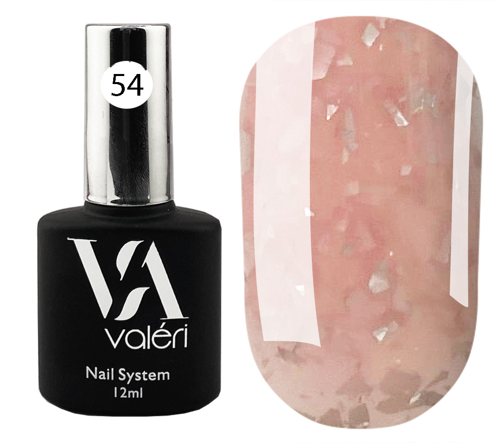 Valeri "BIAB" French Base #54 "Nude Beige Foil" 12 ml
