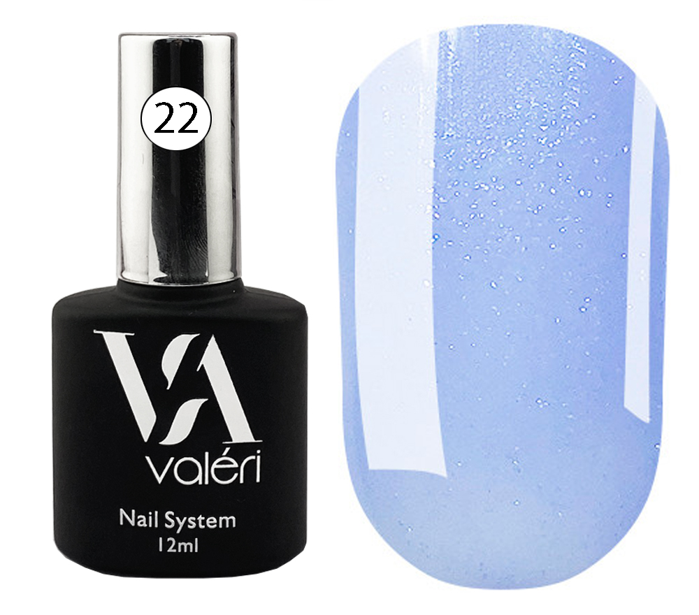 Valeri "BIAB" French Base #22 "Cornflower Silver Shimmer" 12 ml