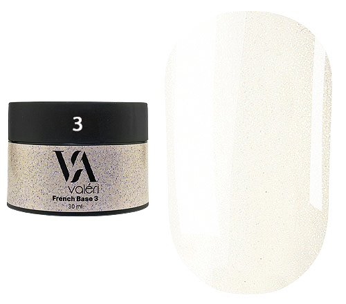 Valeri "BIAB" French Base #03 "Milky White Gold Shimmer" 30 ml