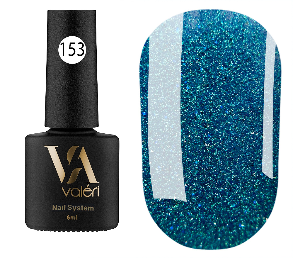 Valeri Gelpolish #153 "Blue Shimmer Glow" 6 ml