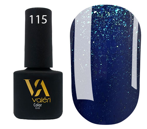 Valeri Gelpolish #115 "Dark Emerald Green Micro Shimmer" 6 ml