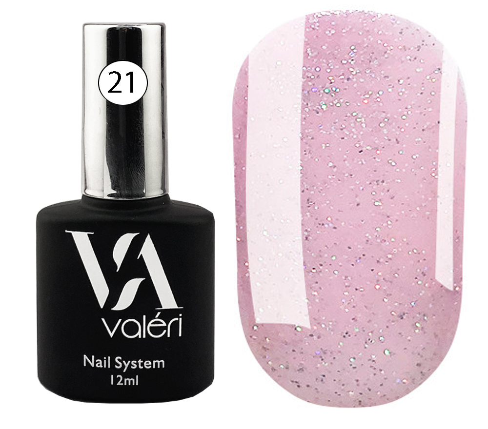 Valeri "BIAB" French Base #21 "Violet Pink Holographic Shimmer" 12 ml