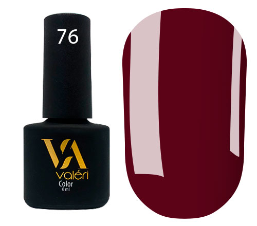 Valeri Gelpolish #076 "Burgundy" 6 ml