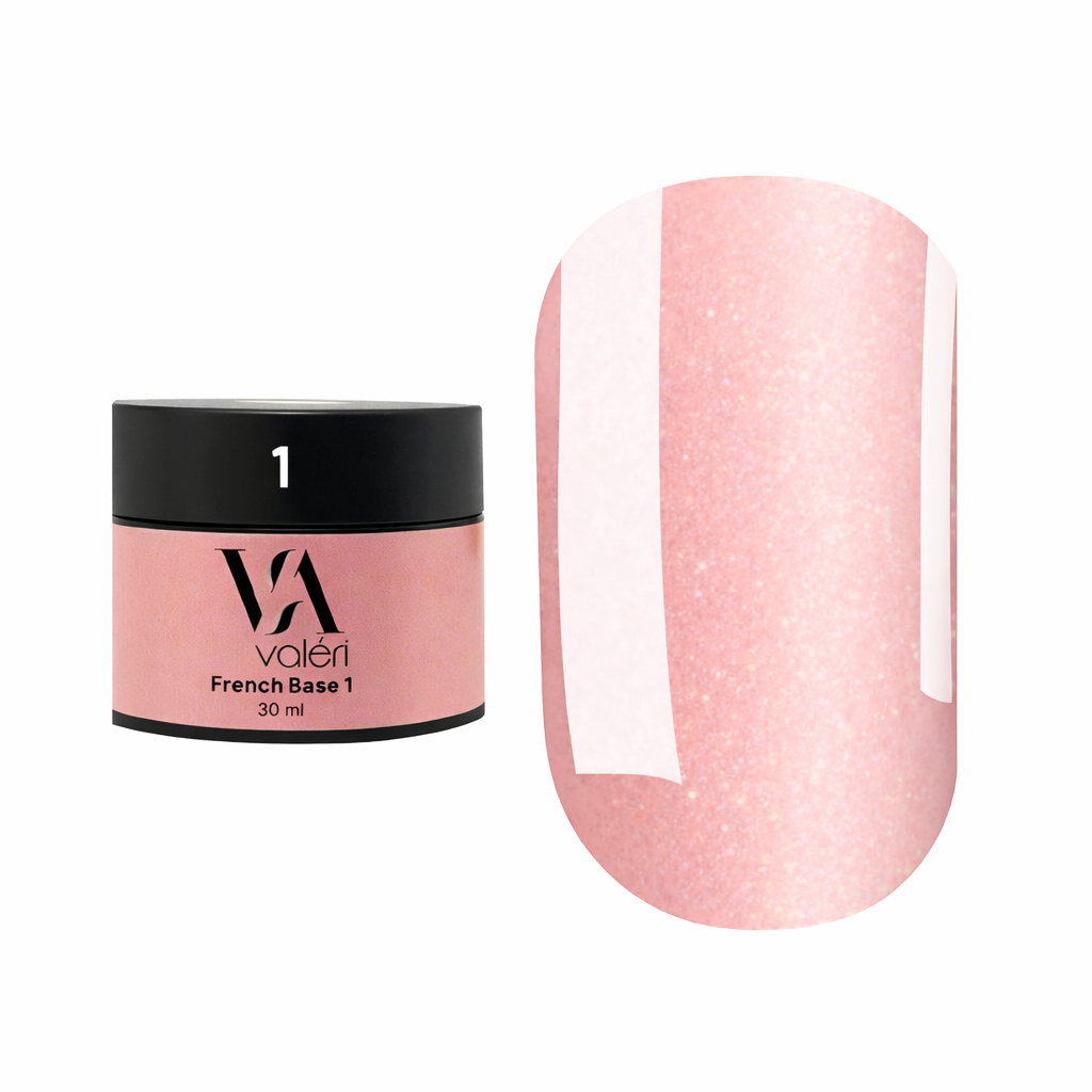 Valeri "BIAB" French Base #01 "Pink Beige Gold Shimmer" 30 ml