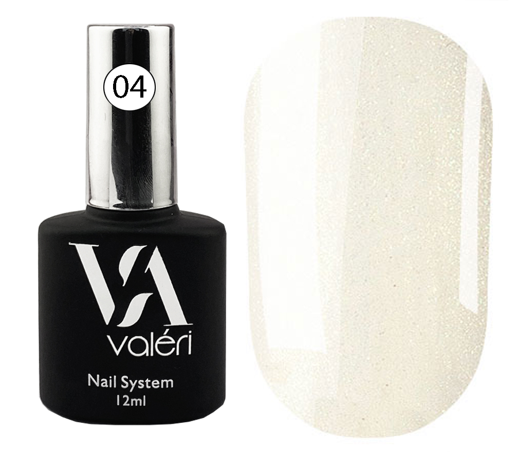 Valeri "BIAB" French Base #04 "Milky White Blue Shimmer" 12 ml